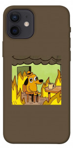 Чехол Dog in the fire для iPhone 12
