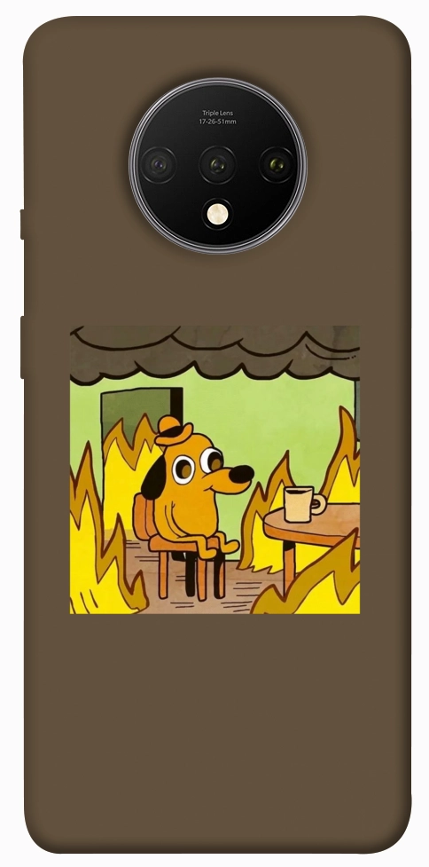 Чехол Dog in the fire для OnePlus 7T