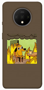 Чехол Dog in the fire для OnePlus 7T