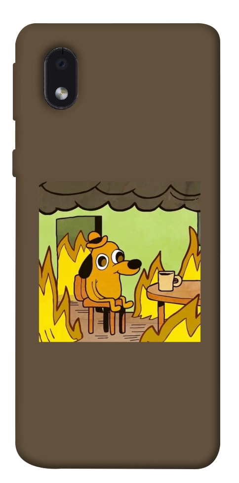 Чехол Dog in the fire для Galaxy M01 Core