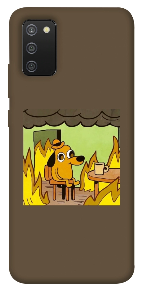 Чохол Dog in the fire для Galaxy A02s