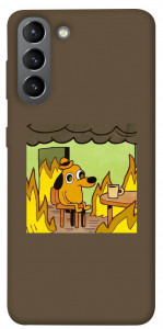 Чохол Dog in the fire для Galaxy S21