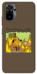 Чехол Dog in the fire для Xiaomi Redmi Note 10S