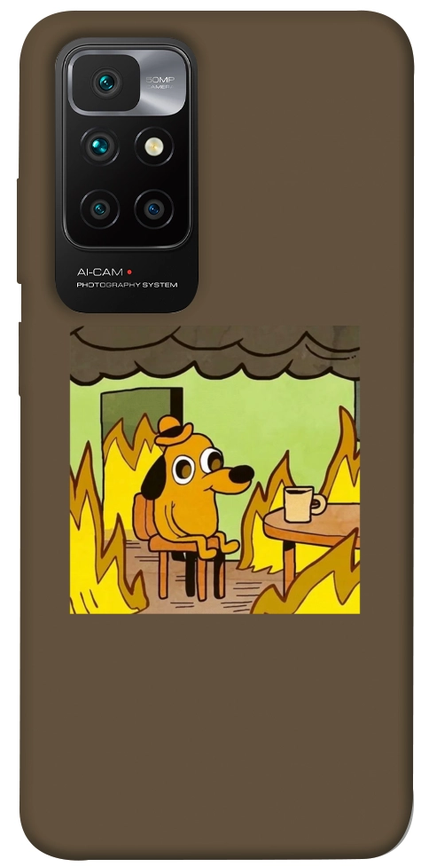 Чехол Dog in the fire для Xiaomi Redmi 10
