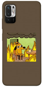 Чехол Dog in the fire для Xiaomi Redmi Note 10 5G