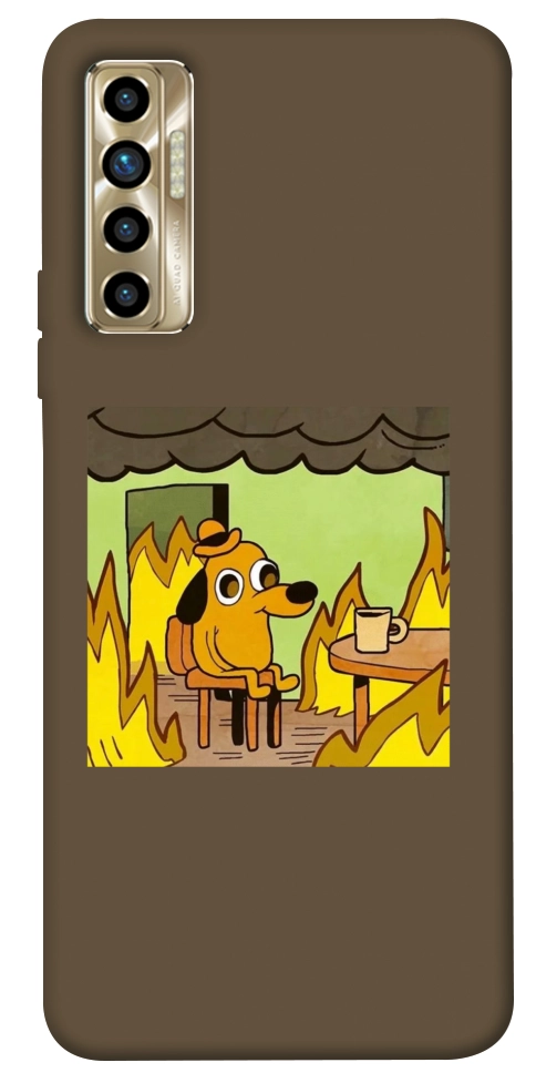 Чохол Dog in the fire для TECNO Camon 17P