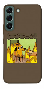 Чохол Dog in the fire для Galaxy S22