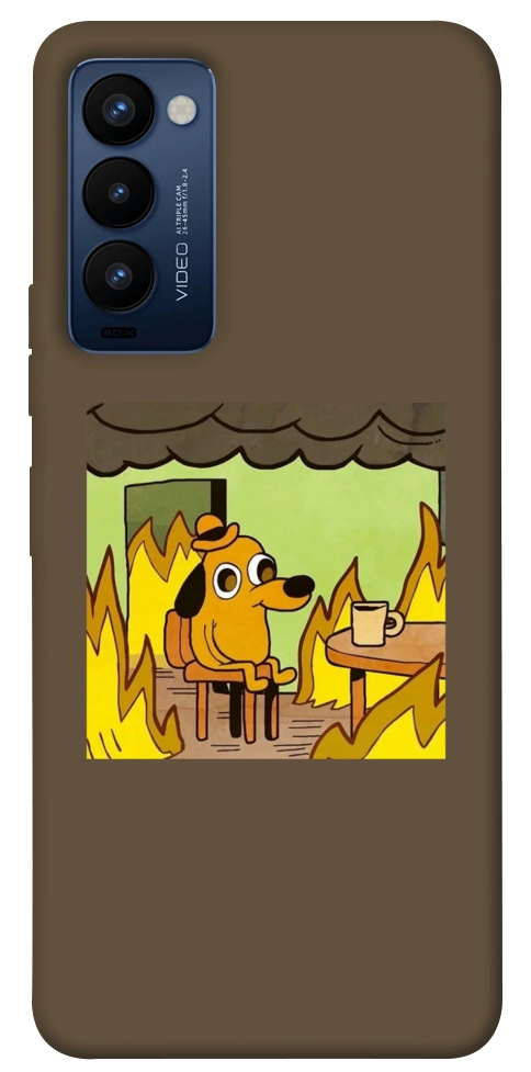 Чохол Dog in the fire для TECNO Camon 18