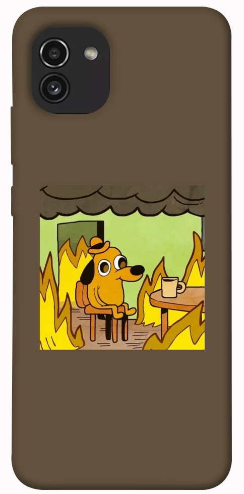 Чохол Dog in the fire для Galaxy A03