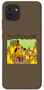 Чехол Dog in the fire для Galaxy A03