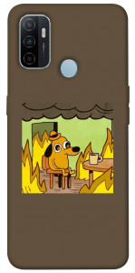 Чехол Dog in the fire для Oppo A33 (2020)