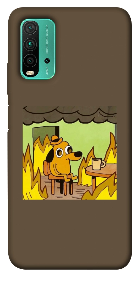 Чехол Dog in the fire для Xiaomi Redmi Note 9 4G