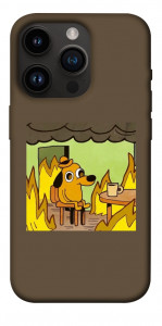 Чехол Dog in the fire для iPhone 14 Pro