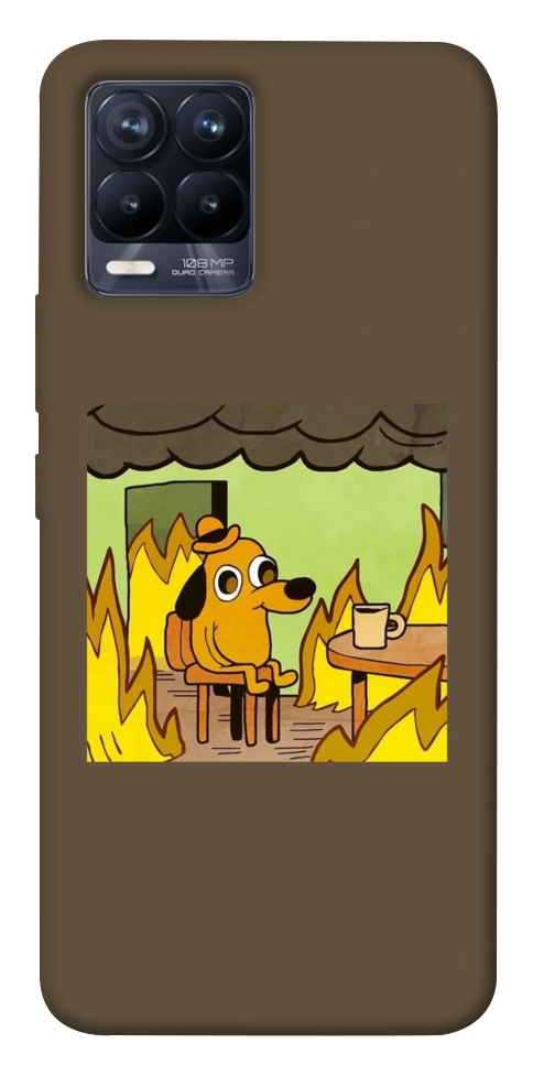 Чехол Dog in the fire для Realme 8 Pro