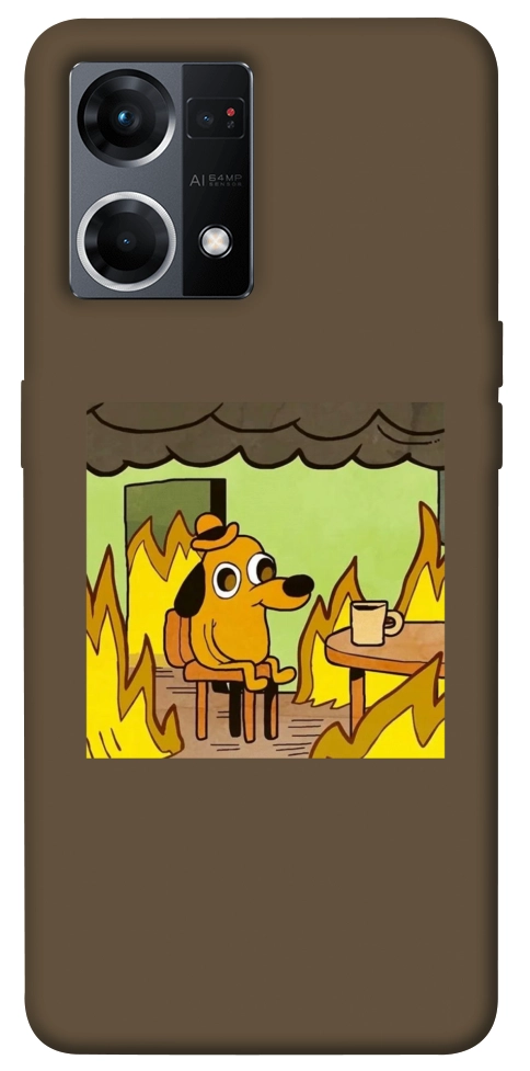 Чохол Dog in the fire для Oppo Reno 7 4G