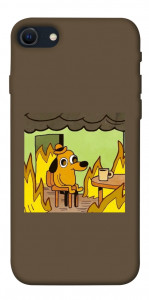 Чехол Dog in the fire для iPhone SE (2022)