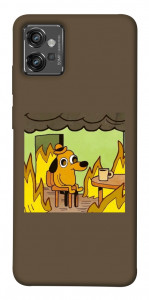 Чехол Dog in the fire для Motorola Moto G32