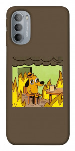 Чехол Dog in the fire для Motorola Moto G31