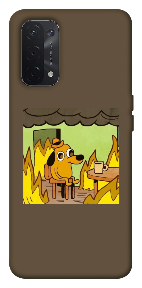 Чохол Dog in the fire для Oppo A74 5G