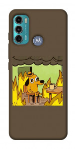 Чехол Dog in the fire для Motorola Moto G60