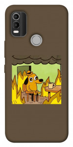 Чехол Dog in the fire для Nokia C21 Plus