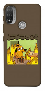Чехол Dog in the fire для Motorola Moto E20