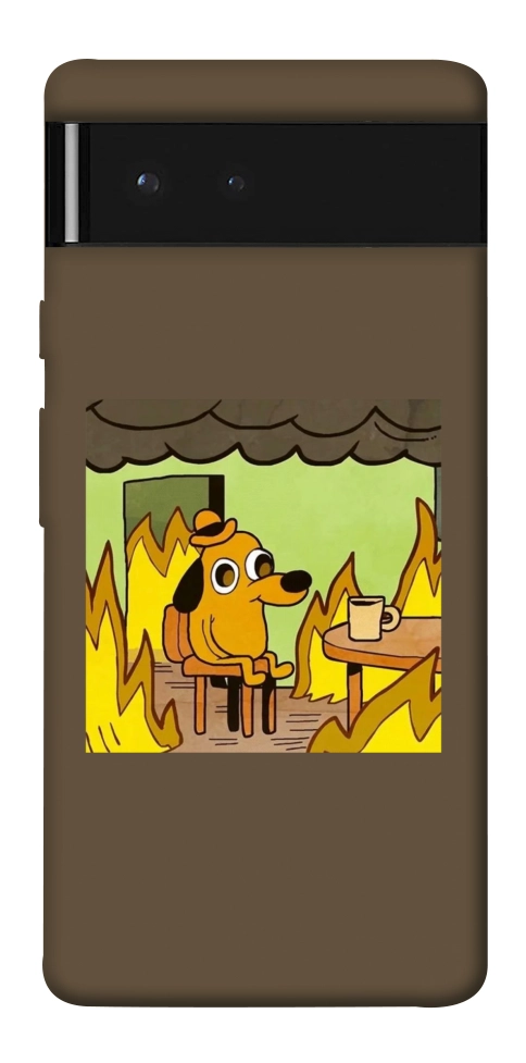 Чохол Dog in the fire для Google Pixel 6