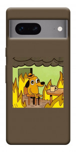 Чехол Dog in the fire для Google Pixel 7