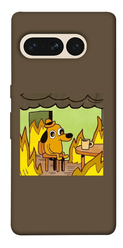 Чехол Dog in the fire для Google Pixel 7 Pro