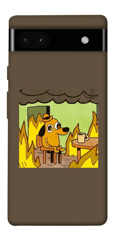 Чехол Dog in the fire для Google Pixel 6A