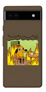 Чехол Dog in the fire для Google Pixel 6A