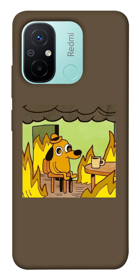 Чехол Dog in the fire для Xiaomi Redmi 12C