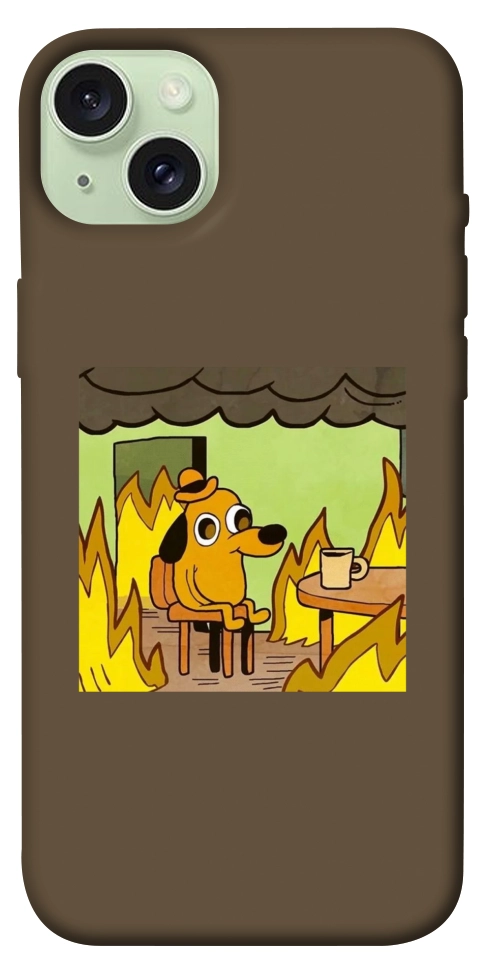 Чохол Dog in the fire для iPhone 15 Plus