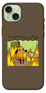Чохол Dog in the fire для iPhone 15 Plus