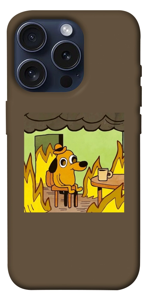Чохол Dog in the fire для iPhone 15 Pro