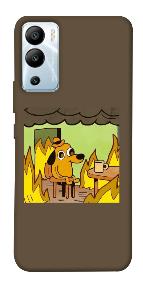 Чехол Dog in the fire для Infinix Hot 12i
