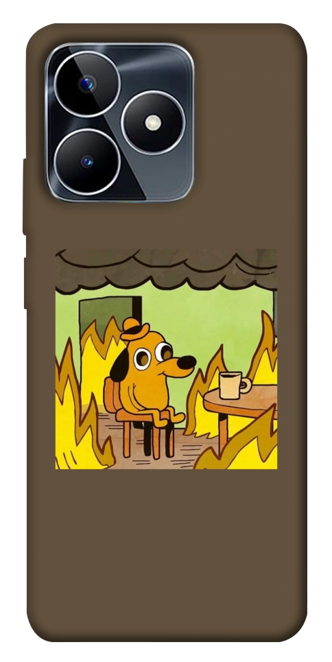 Чехол Dog in the fire для Realme C53