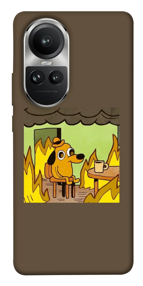 Чехол Dog in the fire для Oppo Reno 10