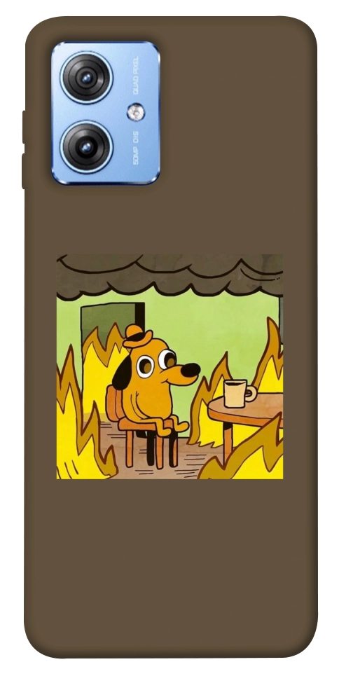 Чохол Dog in the fire для Motorola Moto G84