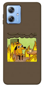Чохол Dog in the fire для Motorola Moto G84