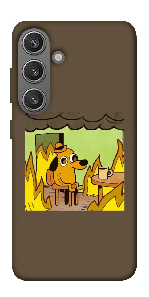 Чохол Dog in the fire для Galaxy S24