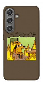 Чохол Dog in the fire для Galaxy S24