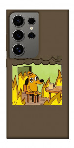 Чехол Dog in the fire для Galaxy S24 Ultra