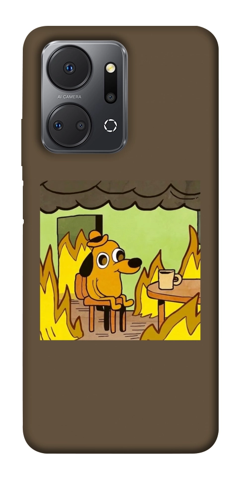 Чехол Dog in the fire для Huawei Honor X7a