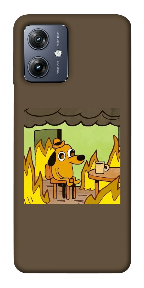 Чохол Dog in the fire для Motorola Moto G54
