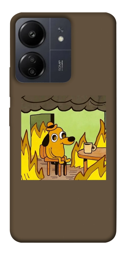 Чехол Dog in the fire для Xiaomi Poco C65