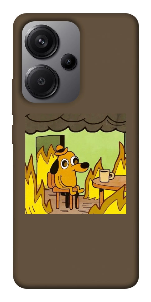 Чехол Dog in the fire для Xiaomi Redmi Note 13 Pro+