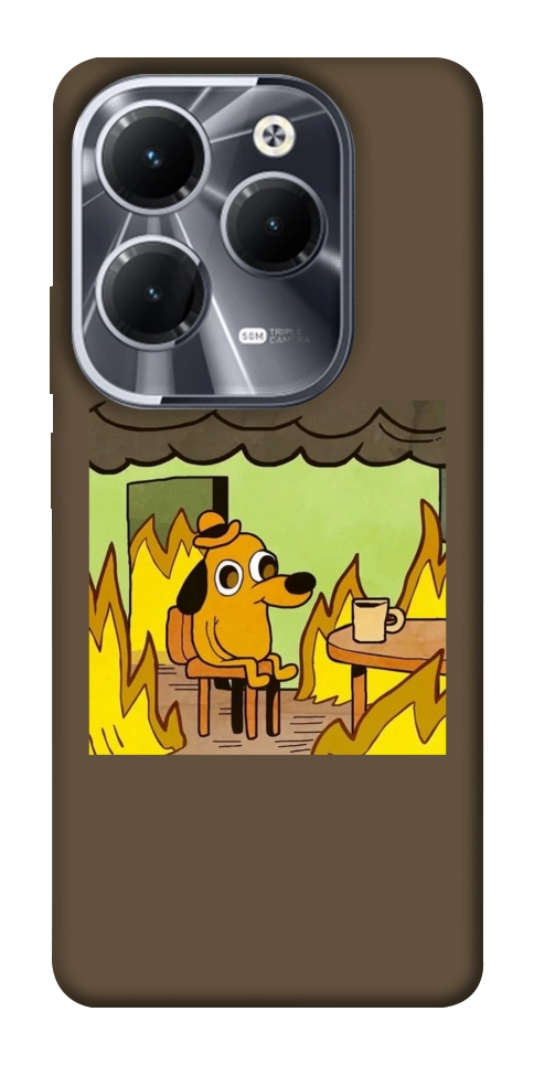 Чехол Dog in the fire для Infinix Hot 40 Pro