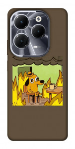 Чехол Dog in the fire для Infinix Hot 40 Pro