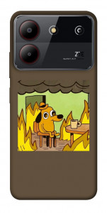 Чохол Dog in the fire для ZTE Blade A54 4G